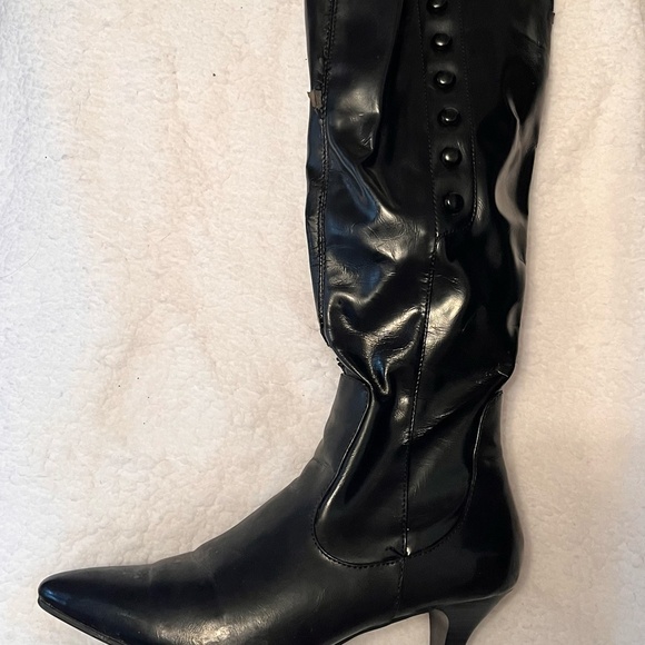 black tall boots